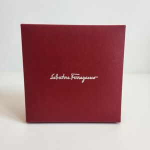 Salvatore Ferragamo Authentic Red Square Gift Box Replacement Packaging 6x6x3"